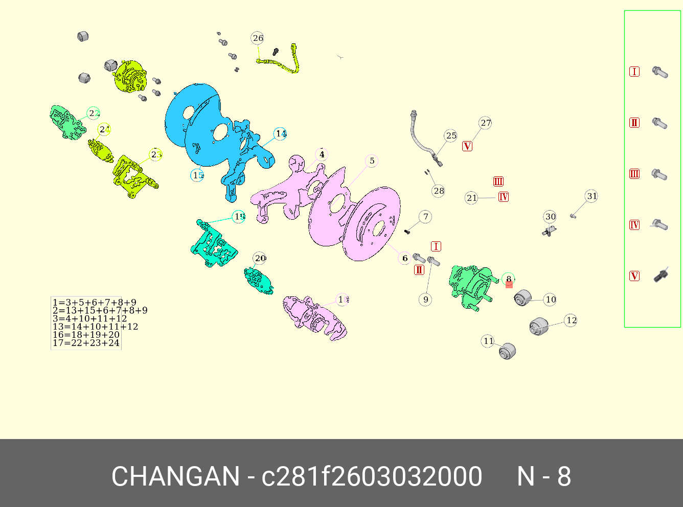 C281F2603032000 CHANGAN Ступица зад