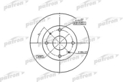 PBD2576 PATRON Диск тормозной