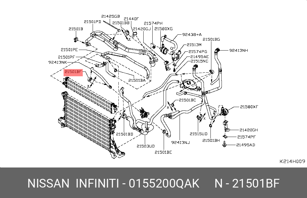0155200QAK NISSAN КЛИПСА-КРЕПЕЖ ПЛ.
