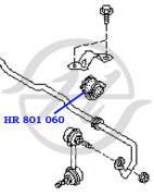 HR801060 HANSE Втулка стабилизатора передней подвески, внутренняя