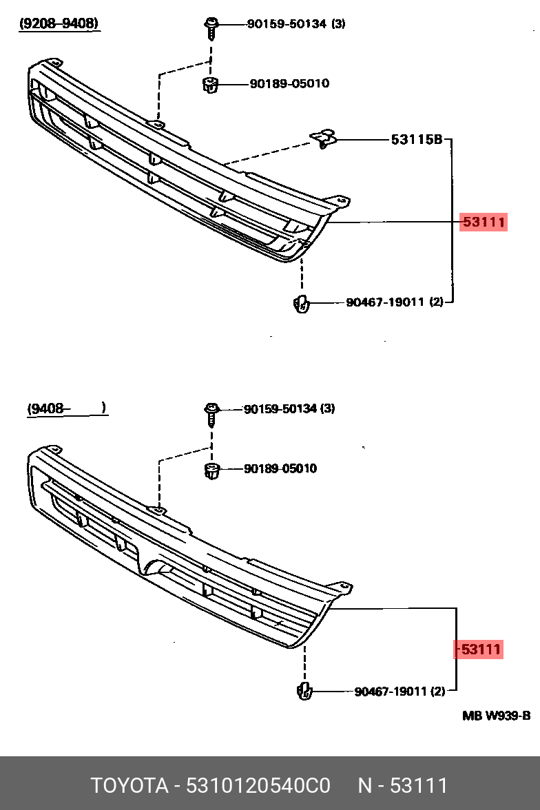 5310120540C0 TOYOTA -