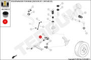 00726013 TEDGUM Сайлентблок рычага подвески