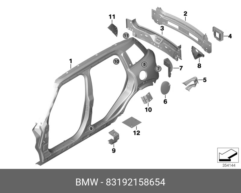 83192158654 BMW Клей K5A