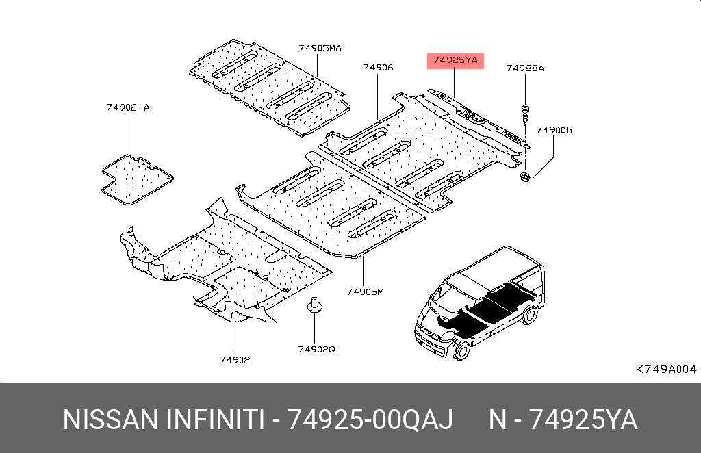 7492500QAJ NISSAN 