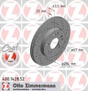 400142852 ZIMMERMANN Тормозной диск