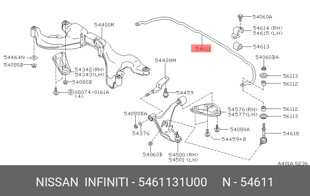 5461131U00 NISSAN 