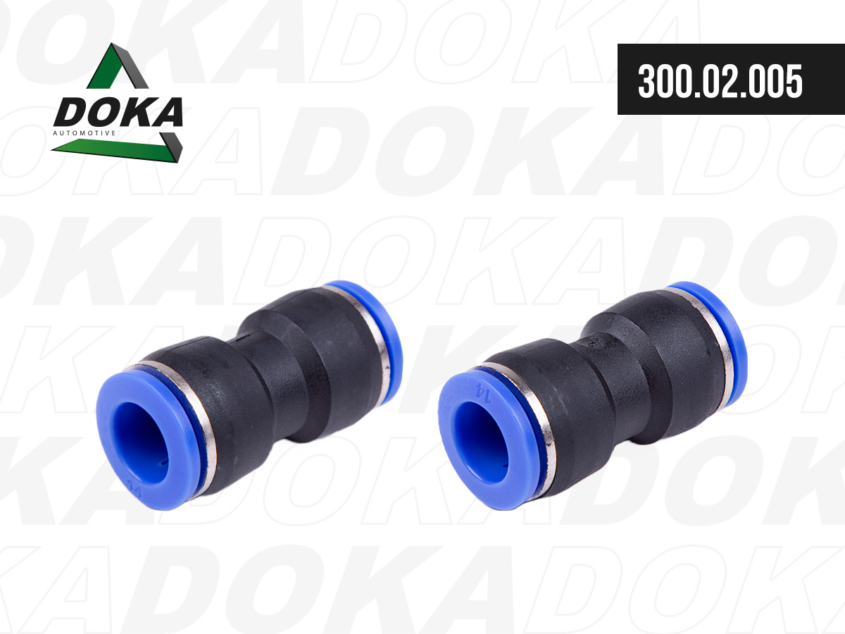 Фитинг пластик 14 мм DOKA AUTOMOTIVE 30002005