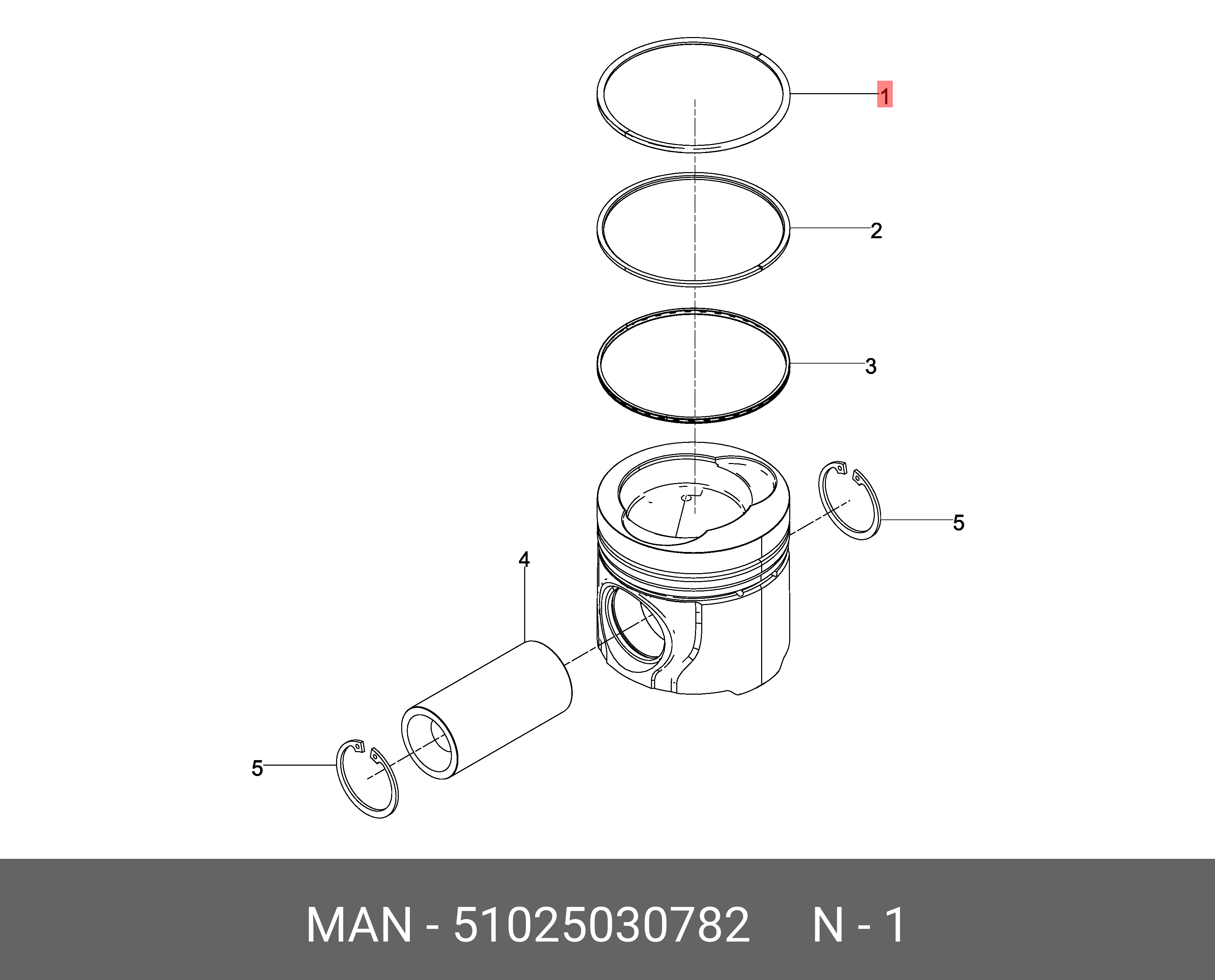 51025030782 MAN Трапециевидное кольцо 51.02503-0782