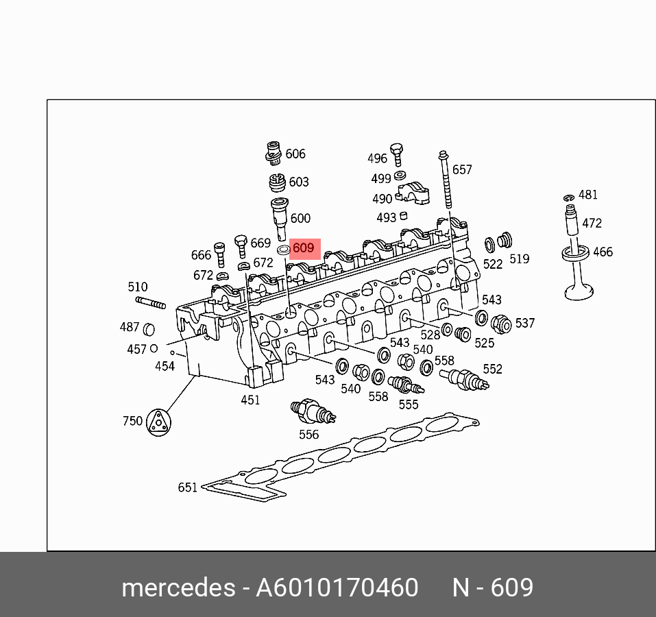 6010170460 MERCEDES-BENZ КОЛЬЦО ПРЕДКАМЕРЫ СГОРАНИЯ