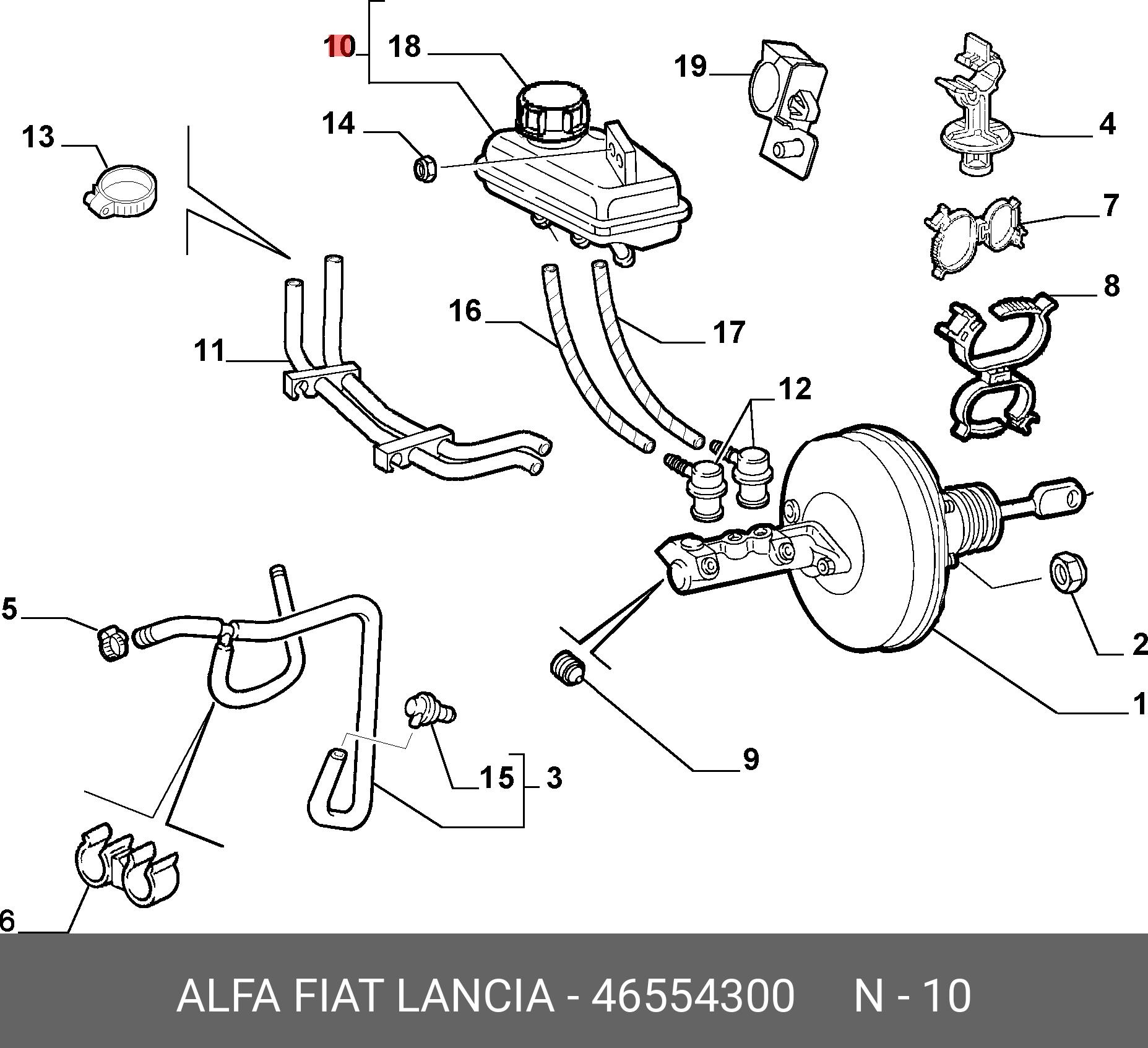 0046554300 FIAT/ALFA/LANCIA 