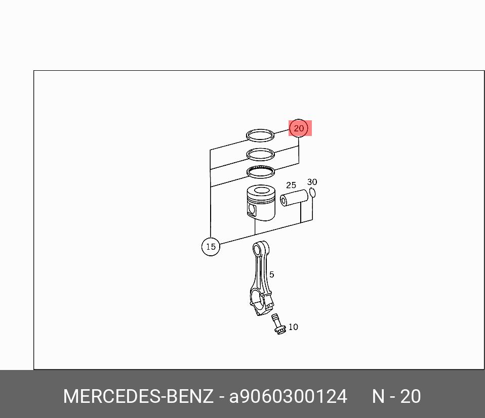 A9060300124 MERCEDES-BENZ TS поршневое кольцо (К-Т ДЕТАЛЕЙ) A9060300124 MERCEDES-BENZ TS поршневое кольцо (К-Т ДЕТАЛЕЙ)