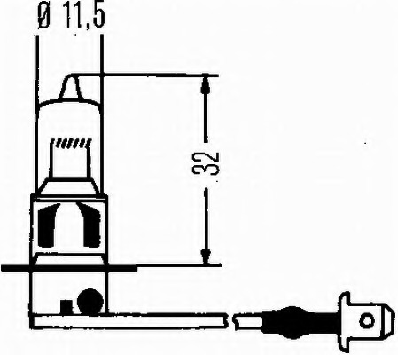 8GH002090253 HELLA Лампа галогеновая Hella H3 PK22s 24V 70W 1 шт.