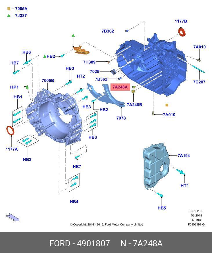 4901807 FORD УПЛОТНЕНИЕ