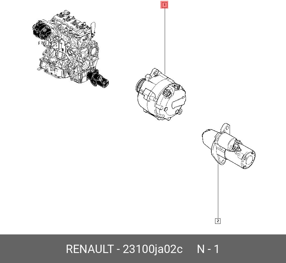 23100JA02C RENAULT -