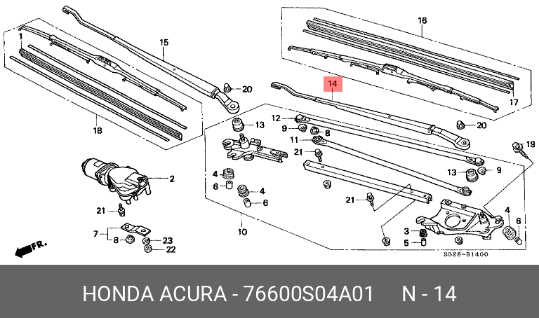 76600S04A01 HONDA -