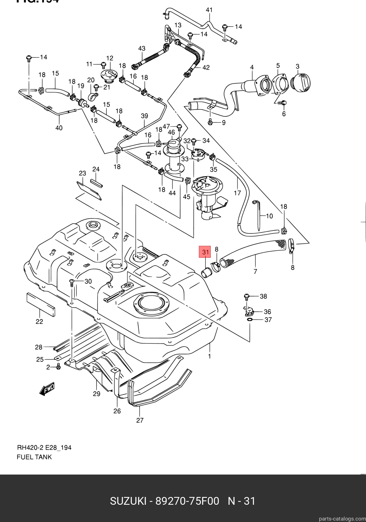 8927075F00 SUZUKI 