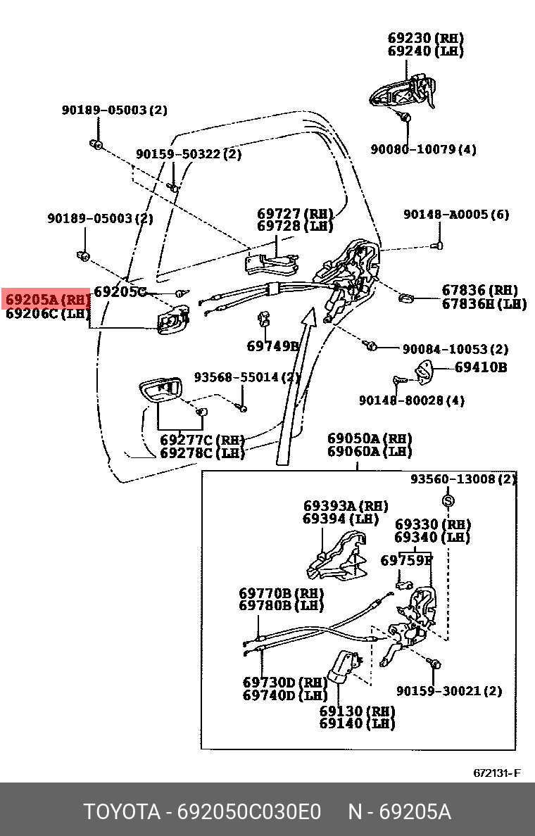 692050C030E0 TOYOTA 
