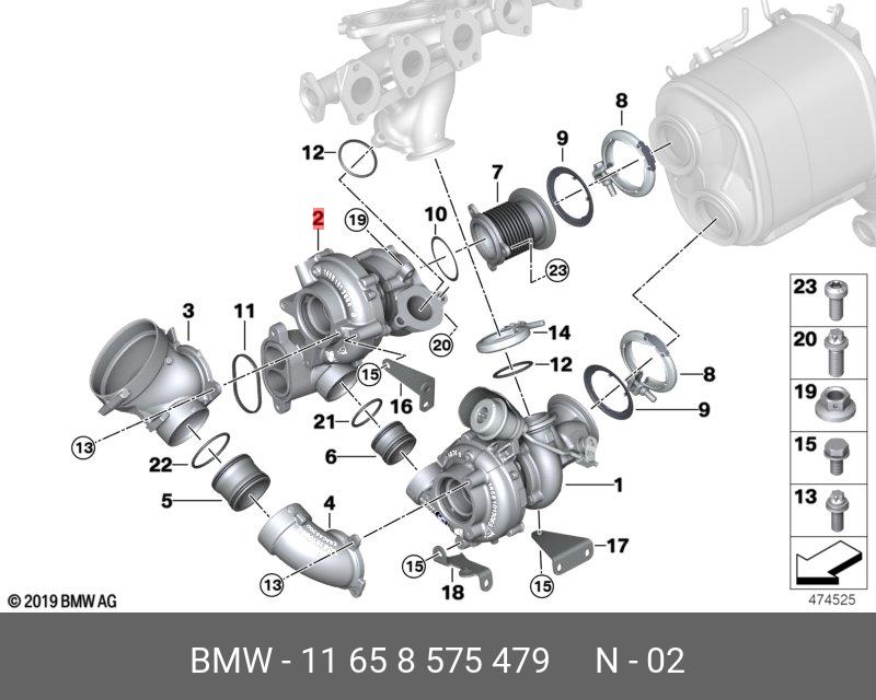 11658575479 BMW Оборотный турбонагнетатель