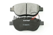 KT1464STD KORTEX Колодки торм. CITROEN C3 02-/C4 06-/PEUGEOT 1007 07-/207 07-/307 00-/4008 12- перед. к-т