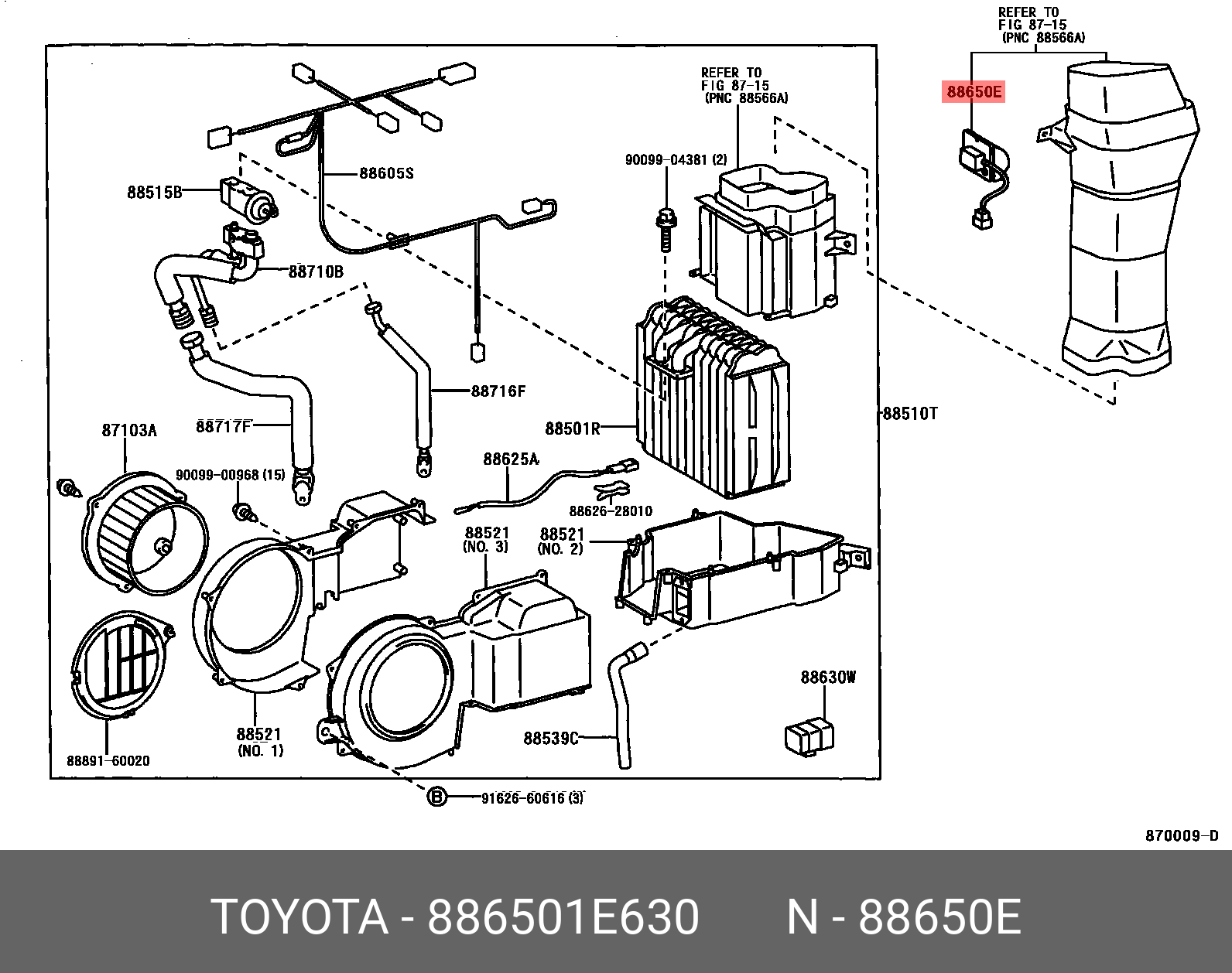 886501E630 TOYOTA Блок управления кондиционером