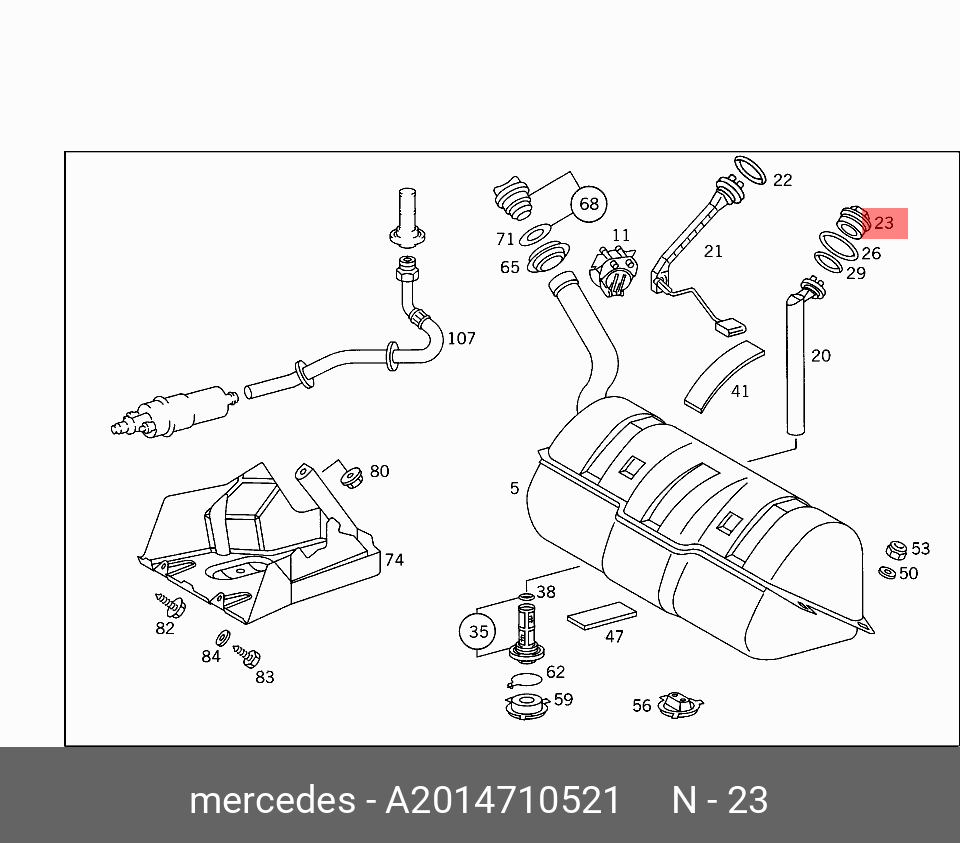 A2014710521 MERCEDES-BENZ ФЛАНЕЦ