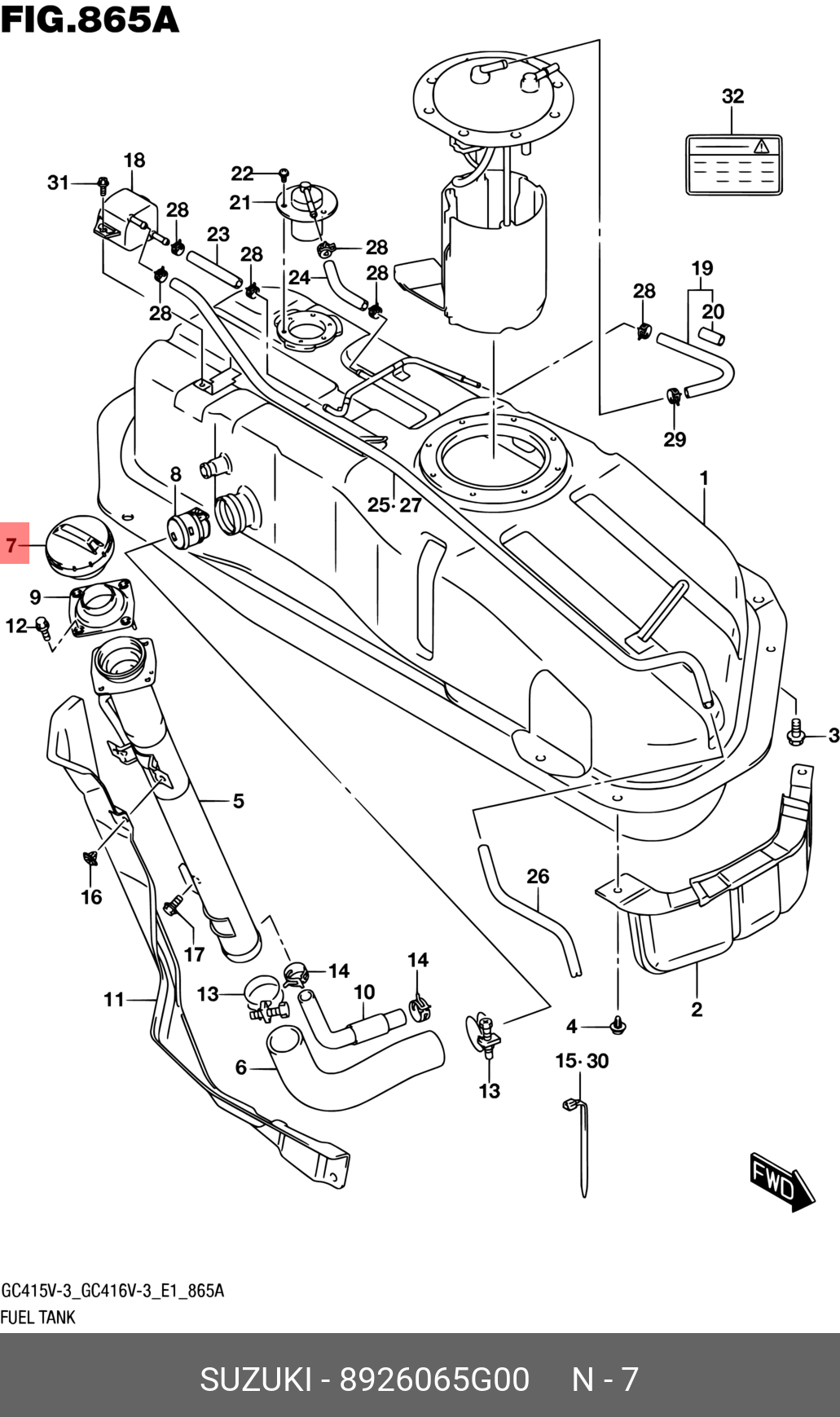 8926065G00 SUZUKI 