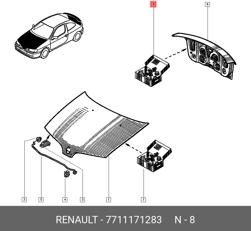 7711171283 RENAULT 