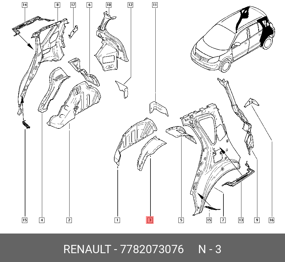 7782073076 RENAULT -