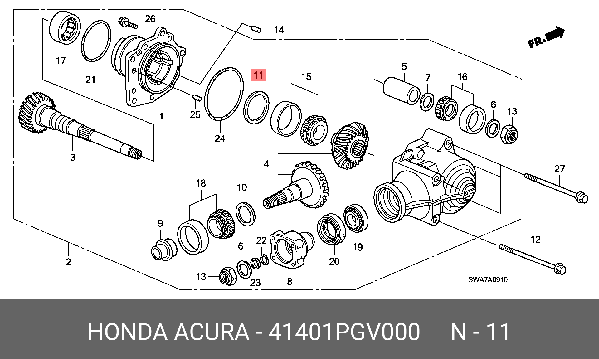 41401PGV000 HONDA 