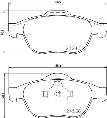 8DB355009101 HELLA Комплект тормозных колодок, дисковый тормоз