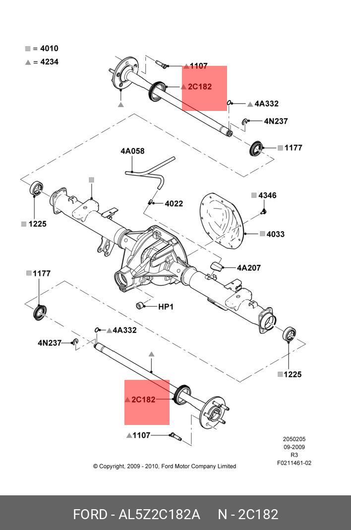 AL5Z2C182A FORD Кольцо ABS