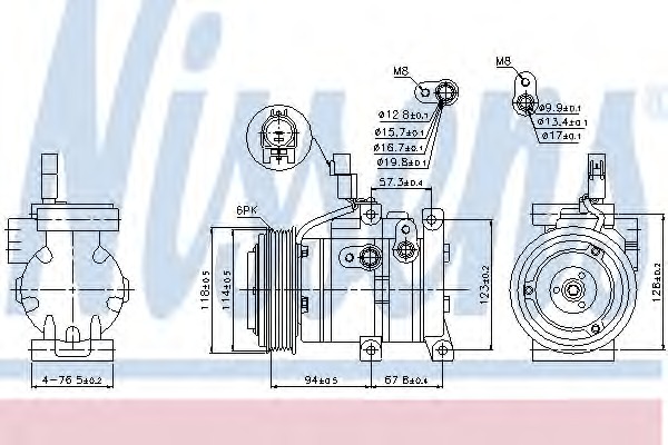 89533 NISSENS Компрессор