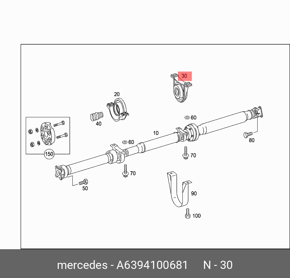 6394100681 MERCEDES-BENZ ПОДШИПНИК РАДИАЛЬНЫЙ