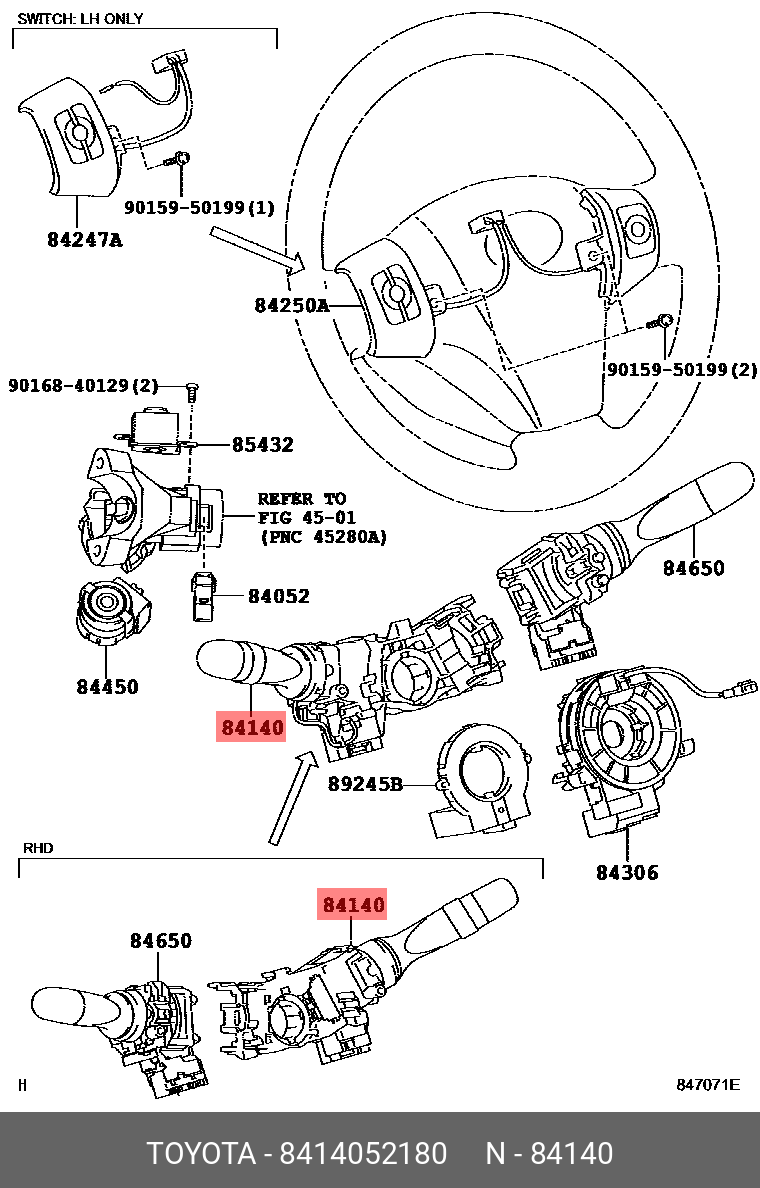 8414052180 TOYOTA ПЕРЕКЛЮЧАТЕЛЬ