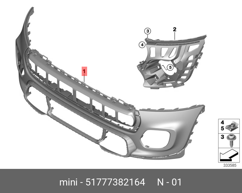 51777382164 BMW Аэрод.пакет Performance Пд грунт.