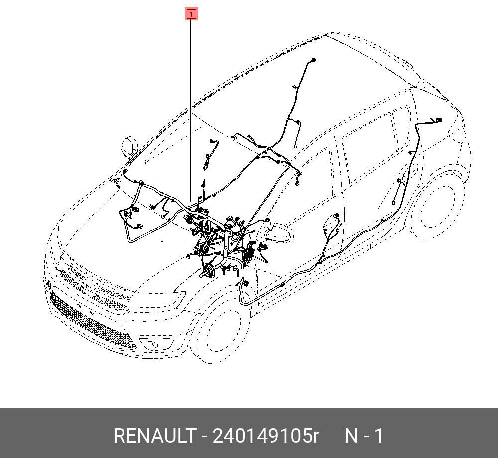240149105R RENAULT ПРОВОДКА ПАНЕЛИ ПРИБОРОВ
