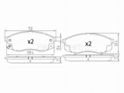 ST280329 SAT Колодки тормозные (Спереди) Changan UNI-T 20-
