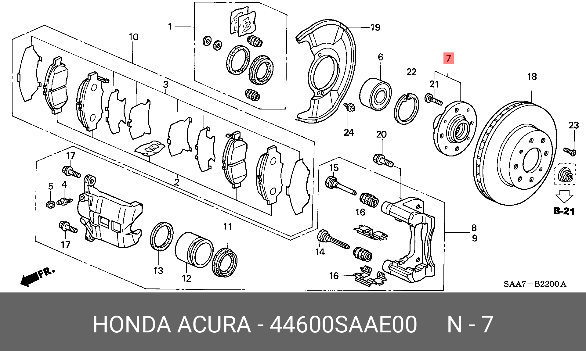 44600SAAE00 HONDA 