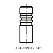 Z17511R ZIKMAR Клапан выпускной