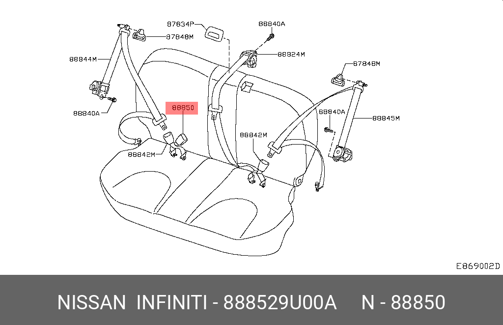 888529U00A NISSAN 