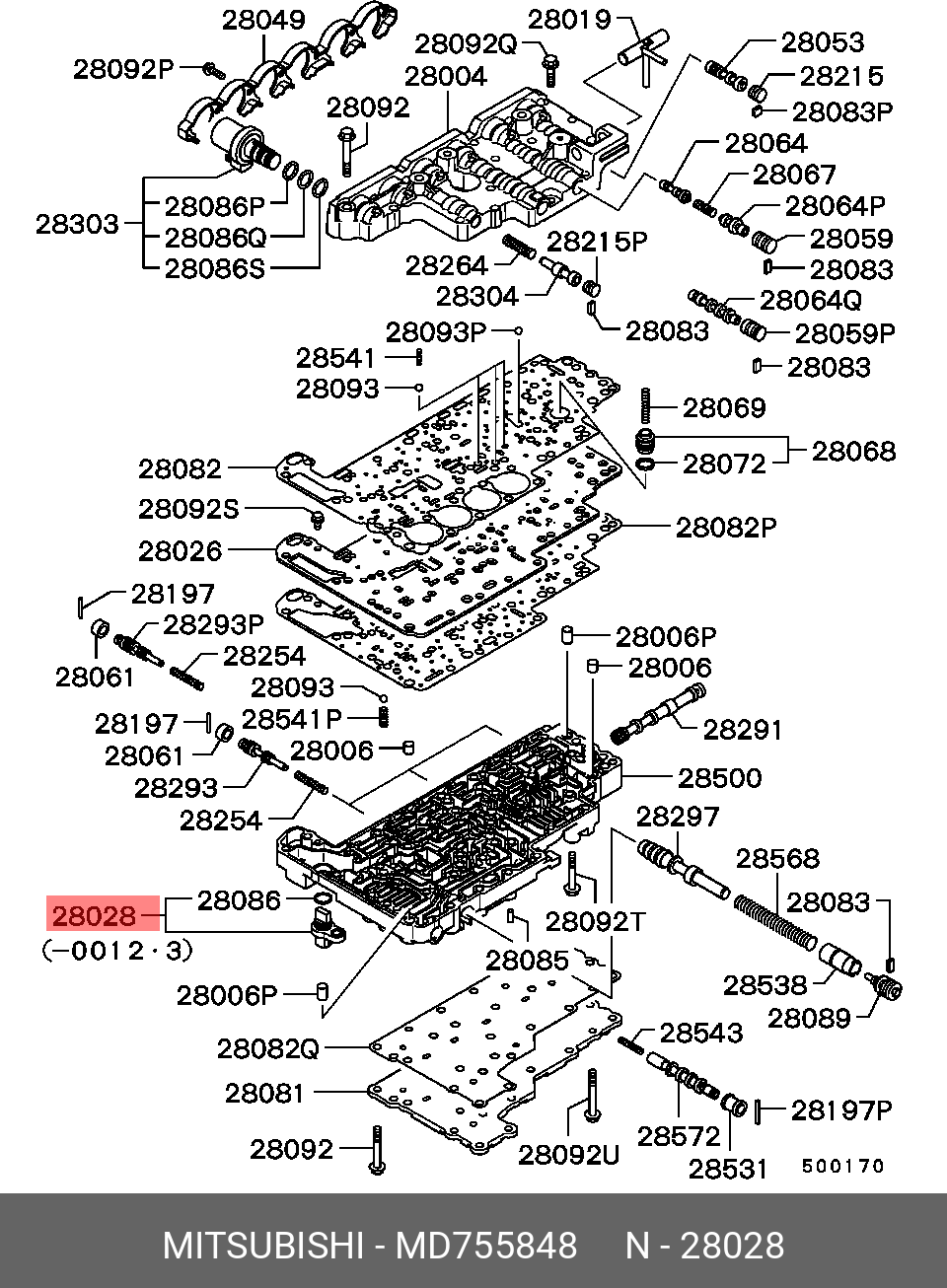 MD755848 MITSUBISHI ДАТЧИК ТЕМПЕРАТУРЫ