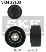 VKM33100 SKF Ролик обводной поликлинового ремня