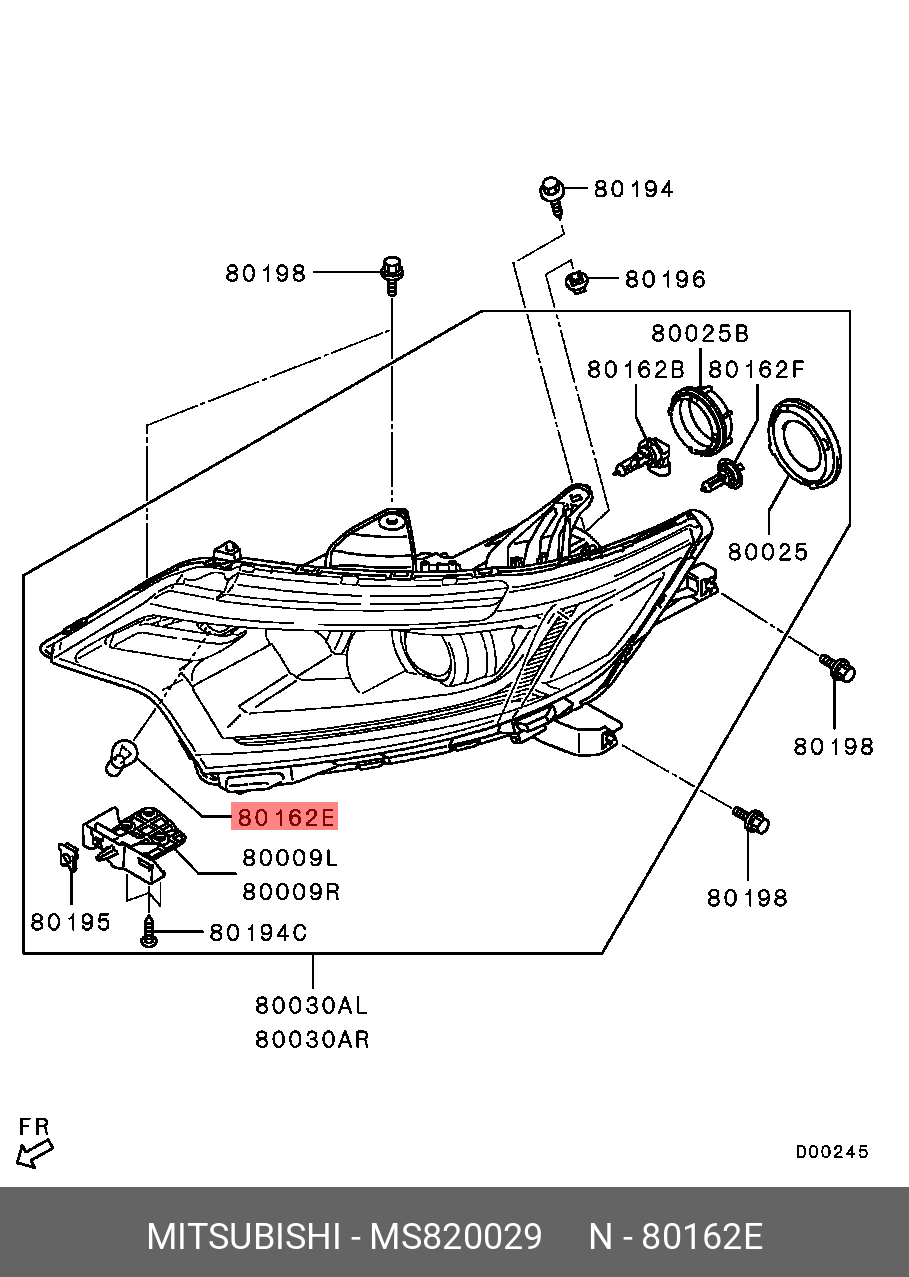 MS820029 MITSUBISHI ЛАМПОЧКА MS820029 MITSUBISHI ЛАМПОЧКА
