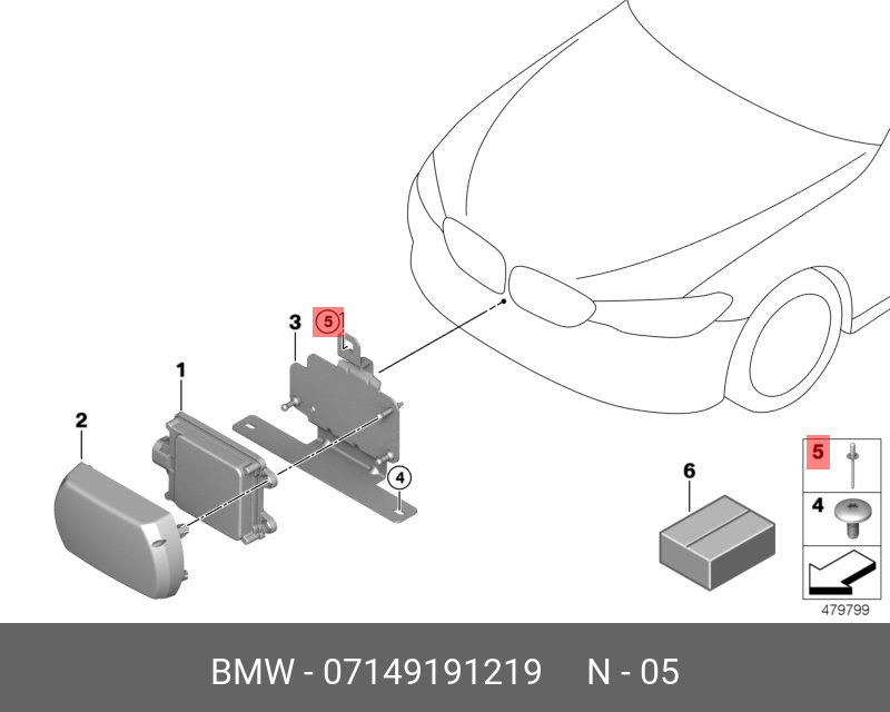 07149191219 BMW глухая заклепка 07149191219 BMW глухая заклепка