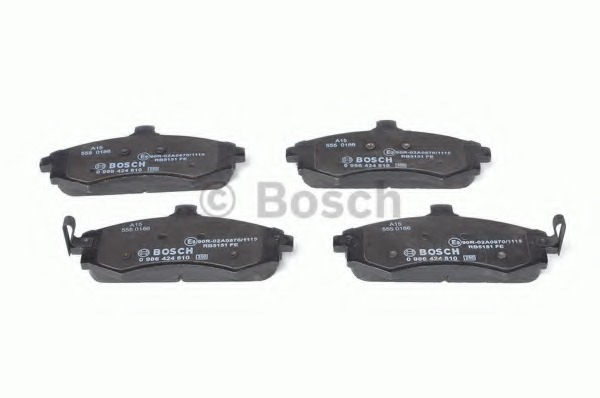0986424810 BOSCH Комплект тормозных колодок, дисковый тормоз