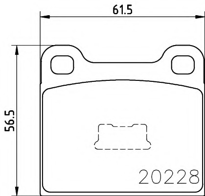 2022802 TEXTAR Комплект тормозных колодок, дисковый тормоз