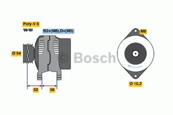 0986042740 BOSCH Генератор