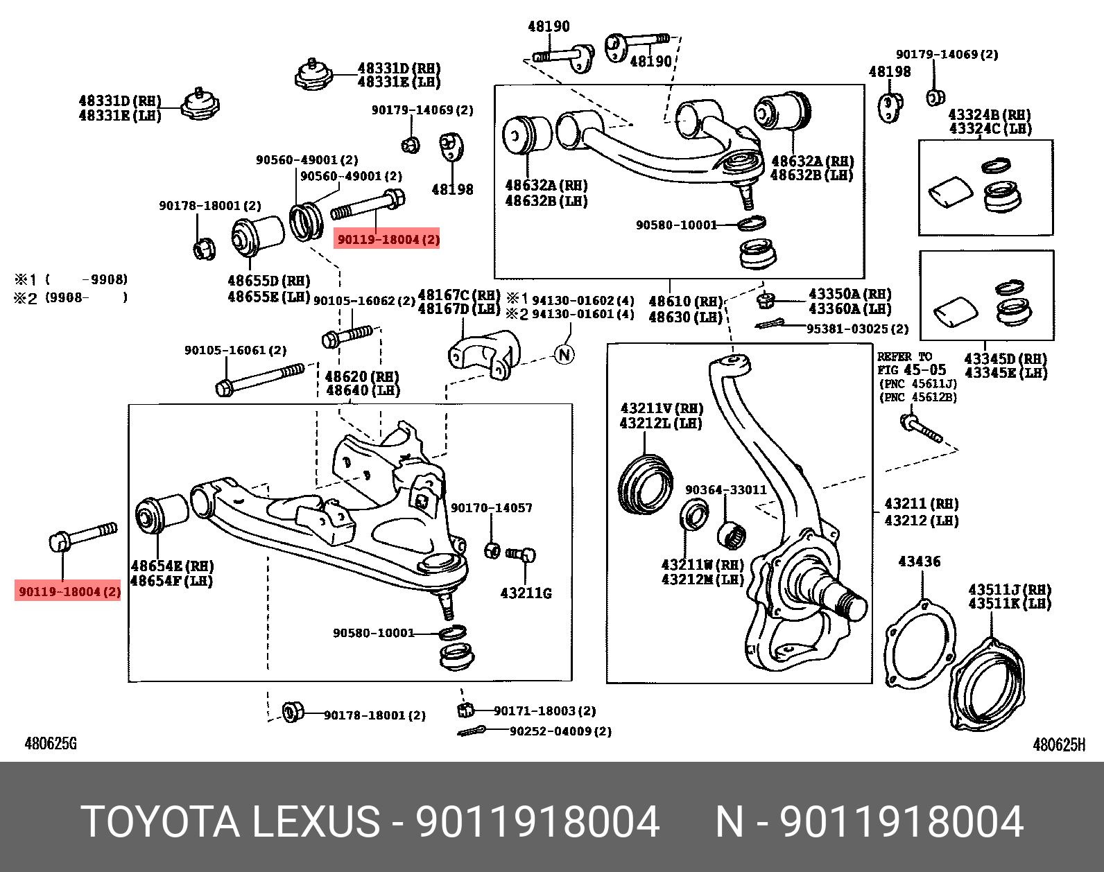 9011918004 TOYOTA БОЛТ С ШЕСТИГРАННОЙ ГОЛОВКОЙ