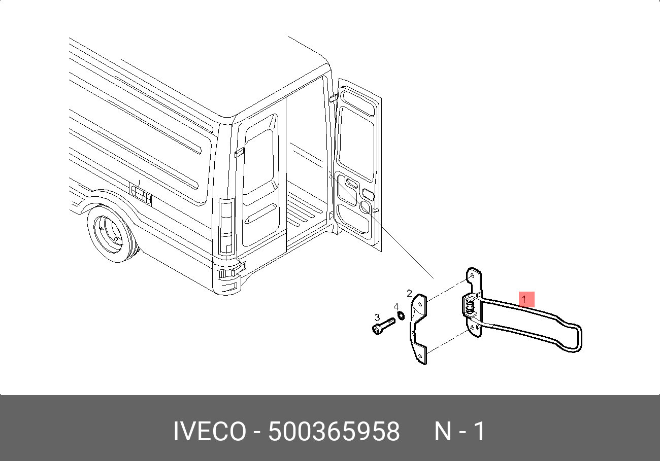 500365958 IVECO Остановка двери