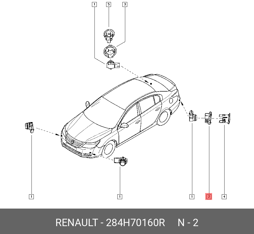 284H70160R RENAULT Деталь
